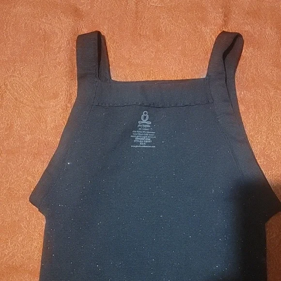 Phat Buddha Yoga Top Size XS/S Sparkly Black - Picture 4 of 4